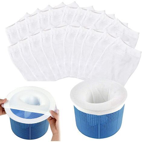 Pool Skimmer Socks, 20 Pieces Pool Skimmer Socks, Pre-Filter Skimmer, Skimmer Basket, Elastic Nylon Pool Pre-Filter for Can Trap Pollen, Leaves, Hair (1/5)