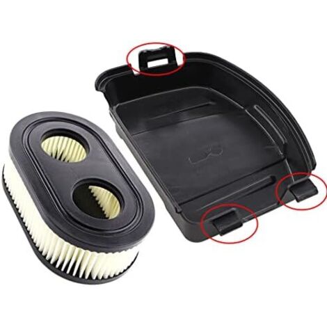 Air Filter Cover with Air Filter for Briggs & Stratton Lawn Mower 625E, 625EXi, 650EXi, 675IS Series Engines Replaces 594106, 798452 (1/5)