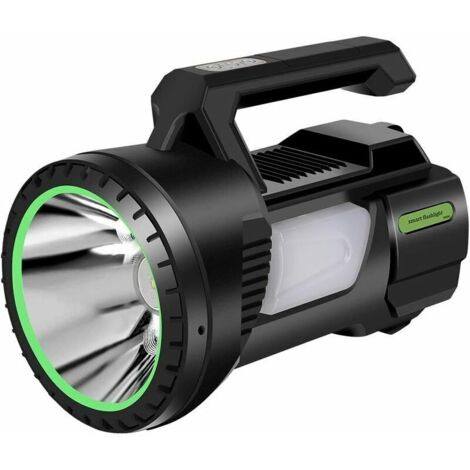 Flashlight Torch, Rechargeable LED Flashlight Ultra Powerful LED, 1200 Lumens Flashlight, 4 Modes Adjustable Intensity Zoomable Waterproof for Camping, Hiking, Emergency (1/5)