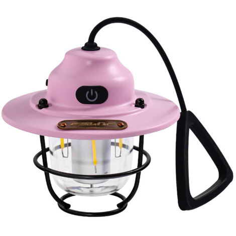 LED Camping Lantern, Rechargeable Hanging Outdoor , for Camping, Hiking, Hurricane, Fishingpink (1/5)