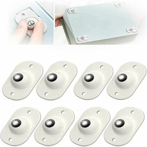 24 Pieces Self Adhesive Caster Paste Type Universal Pulley 360 Degree Rotating Universal Pulleys Furniture Casters Self Adhesive Casters for Shelf Trash Can Storage Box,F (1/5)