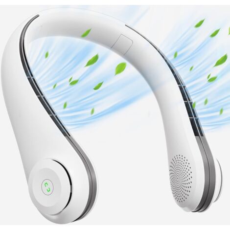 Portable Neck Fan, USB Hands-Free Bladeless Fan Adjustable Quiet Neck Fan with 3 Speeds Rechargeable Fan 3600mAh for Indoor/Outdoor/Travel (1/5)