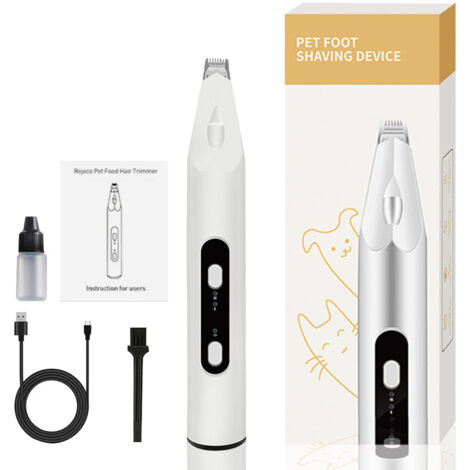 Professional Dog Clipper, Quiet Dog Clipper, 2 Speeds Electric Dog Grooming Kit, Pet Cat Shaver with LED Light and Cat Ringworm Lamp (1/5)
