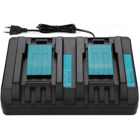 14.4V 18V 4A Dual Port Charger for Makita DC18RD (1/4)