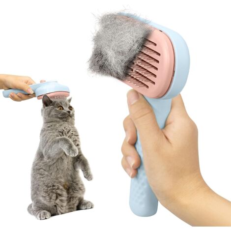 Pet Brush Comb Dogs Cat Brush Cat Brushes Grooming Universal Remover Knots for Long Hair Short Hair, Clean Pet Hair with Button Brush (1/5)