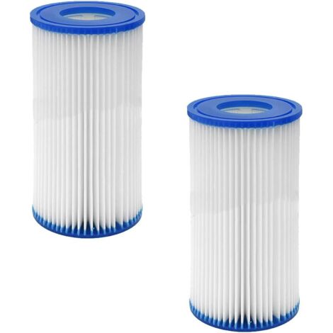2 Pack Replacement Filters for Intex Swimming Pool Filter Cartridge Type A 29002,Spa Filter Cartridges Swimming Pool Cleaning Filter (1/5)