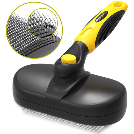 Dog Brush Cat Brush, Professional Dog Grooming Comb and Long Hair Dog Brush, Grooming Rake for Dogs and Cats Effectively Reduces Hair Loss Up to 95% (1/5)