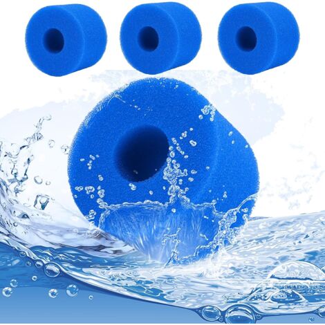 Swimming Pool Filter Sponge, Filter Cartridge Sponge for Intex Type S1 Filter, Reusable and Washable, Swimming Pool Filter for Pool Cleaning Accessories Spa Cleaning, 4PC (1/5)