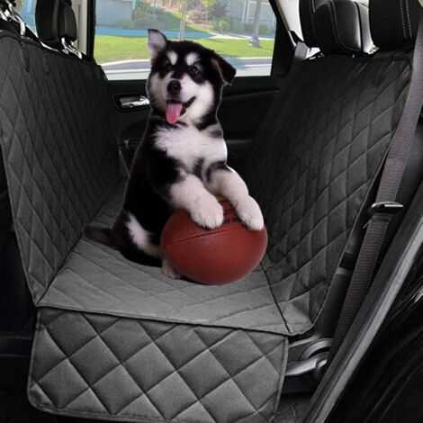Dog Car Cover with Side Flap for Car Backseat, Non-Slip Waterproof Protective Cover for Pets, Truck, SUV (Black) (1/5)