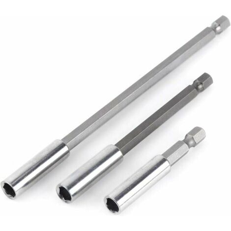 3pcs 1/4 Shank Magnetic Bit Holder Extension Electric Drill Screwdriver Extension for Electric Drill (1/5)