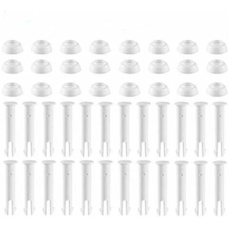 Set of 24 swimming pool connection pins - 6 cm - with cap - accessory for above-ground swimming pool