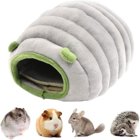 Pets Nest, Small Animal Cozy Bed, Sleeping Small Winter House, Warm Winter Hamster Bed with Removable Cushion for Kittens, Hamsters, Squirrels, Chinchillas, Rabbits (1/5)