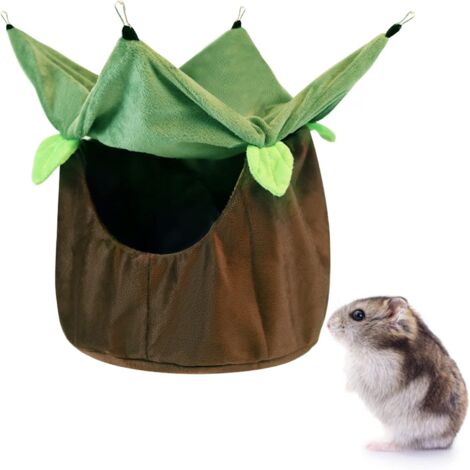 Pet Hammock Hamster Accessories Small Animal Hanging Cage with Hooks, Soft and Warm, for Squirrels, Chinchillas and Hamsters. (1/5)