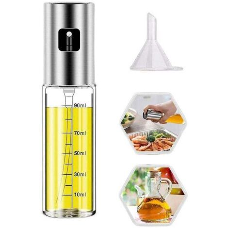Olive Oil Sprayer, 100ml Cooking Oil Sprayer, Olive Oil Spray Bottle for Cooking, Grilling, Salads, Baking, Frying and Grilling (1/5)