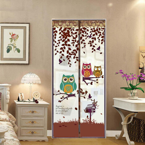 Magnetic Door Screen High Density Fly Bug Mosquito Mesh Curtain Automatically Mesh Door Nets Keeps Bugs & Mosquitoes Out,39X83in,Coffee (1/5)