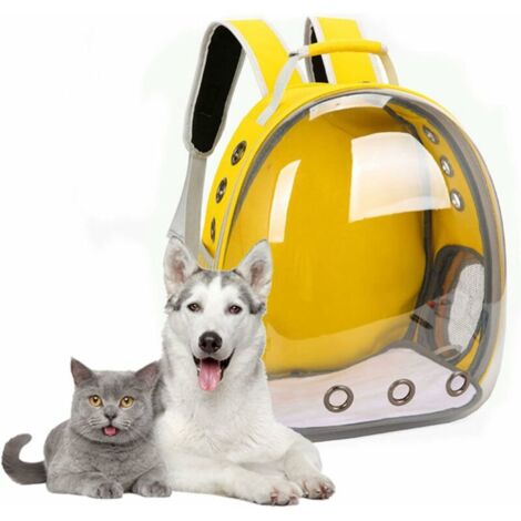 Cat Carrier Backpack - Large Pet Backpack - Ventilated Carry Bag for Cats and Small Dogs - Waterproof and Transparent - Breathable Capsule Design (1/5)