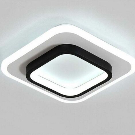 Modern Ceiling Light Nordic Led Chandelier Creative Square Ceiling Lamp Black Acrylic Chandelier Cold White (1/5)
