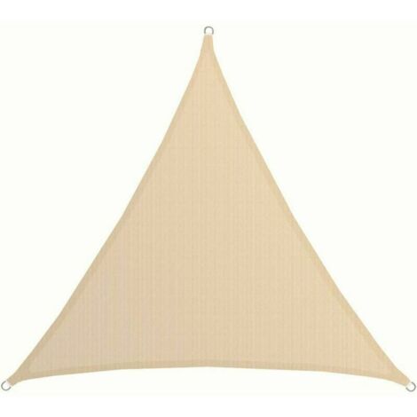 UV shade sail - 2x2x2 Triangle Sun Protection - Beige Balcony Garden Cloth (1/5)