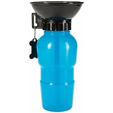 500ML Dog Water Bottle, Portable Dog Water Bottle, Portable Pet Water Bottle, Used for Camping, Walking, Hiking (Blue) (1/5)
