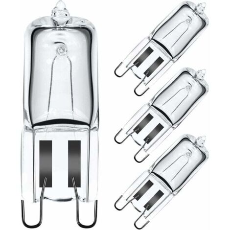 G9 Halogen Oven Bulb 40W 230V, G9 Oven Bulb, Microwave Bulb, 300°C Tolerance Bulb, 4 Pack (1/5)