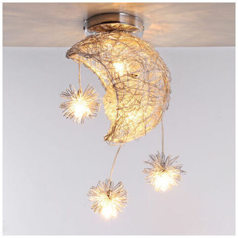 MAGIC Ceiling Lamp Moon Star Pendant Light Fixture for Bedroom Living Room Hallway Warm White (1/5)