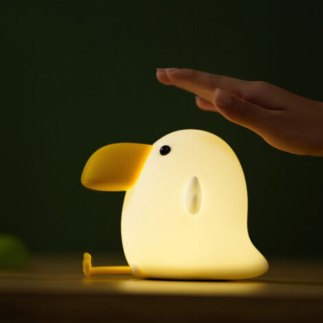 1pc Kids Night Light, USB Cute Silicone Bird Nursery Lamp for Baby and Toddler, Animal Night Light for Boys and Girls Bedroom Nursery (1/5)