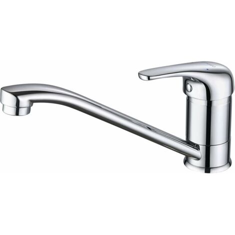 Kitchen Sink Mixer Taps Flexible 360° Swivel, Chrome Brass Single Lever Sink Tap, Sink Mixer Tap with Removable Aerator (1/5)