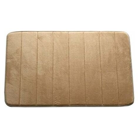 Memory Foam Bath Mat Bathroom Mat Non Slip Absorbent Super Soft Bath Mat Washable Quick Dry Bath Mat Large Size 19.7 x 31.5 (Cream) (1/2)