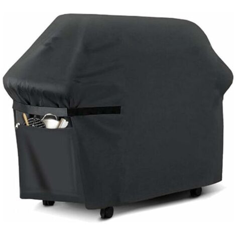BBQ Cover,Gas BBQ Cover,Durable 210D Oxford BBQ Protection Tarpaulin Cover Suitable for Weber,Brinkmann,Char Broil etc,UV,Water and Tear Resistant (145x61x117cm) (1/5)