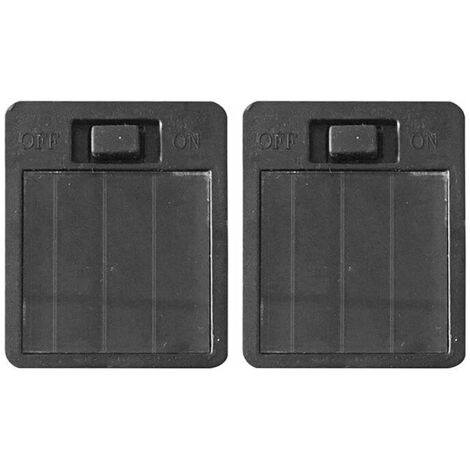 2 Pack Replacement Solar Battery Boxes for Solar Hanging Light Black