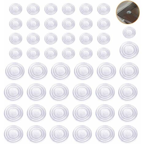 50 furniture pads 2mm thick transparent elastic pads (1/5)