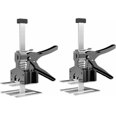 Furniture Jack - Panel Door Lifting Tools Labor Saving Lift Furniture Jack Tool Drywaller 170kg Capacity (Black-2PCS) (1/5)
