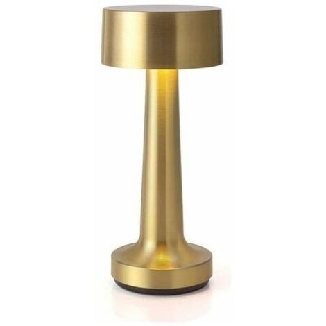 Cordless Portable Touch Table Lamp, 3W LED Integrated Light of 3000K Warm Color, Dimmable and Rechargeable Battery, for Nightstands, Coffee Tables, Hotels and Restaurants (1/5)