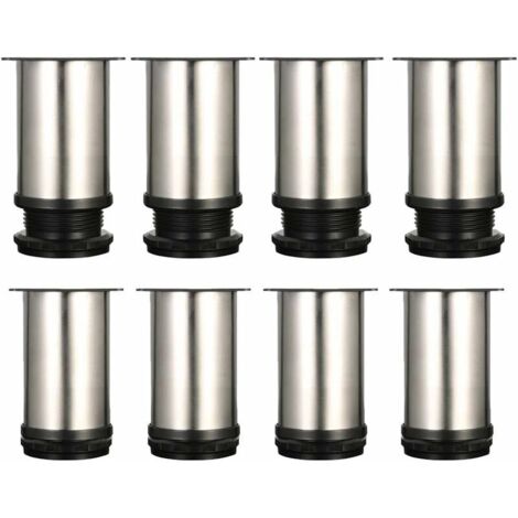 Adjustable Legs 50mm Height Thicken Cabinet Legs Table Legs Furniture Legs, Brushed Stainless Steel, Adjustable Height 0-15mm Come with Screws in (1/5)