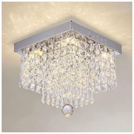 LED Chandelier Crystal Ceiling Light Stainless Steel Modern Ceiling Lamp, Elegant Design Style Pendant Light K9 Crystal - Transparent (1/5)