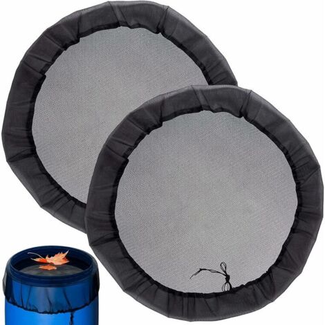 Net for Rain Cistern, 2 Piece Rain Bucket Lid with Drawstring, Adjustable Protection Net to Keep Leaves and Mosquitoes Away - Diameter: 80cm (1/5)