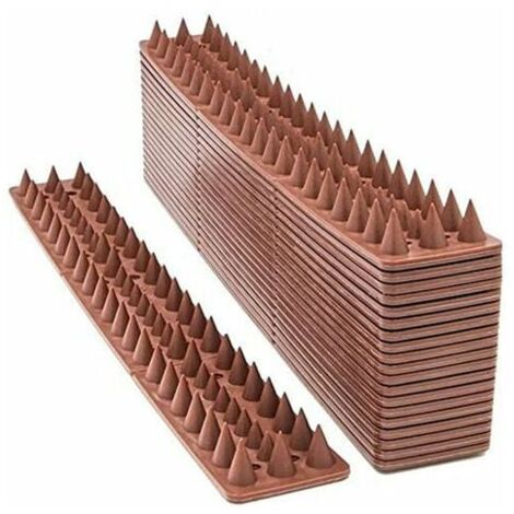 20 Pack Defense Spikes 12" Cat Bird Fence Spikes Anti-Theft Climbing Strips (1/4)