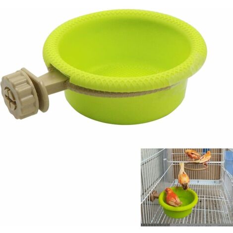 Bird Bath Tub for Birds - Pet Baths Bowl Basin Hanging Birdbath,Hanging Cage Supplies,Small Parrot Toy Accessories Parakeet Cockatiel Water Feeding Tray (1/5)