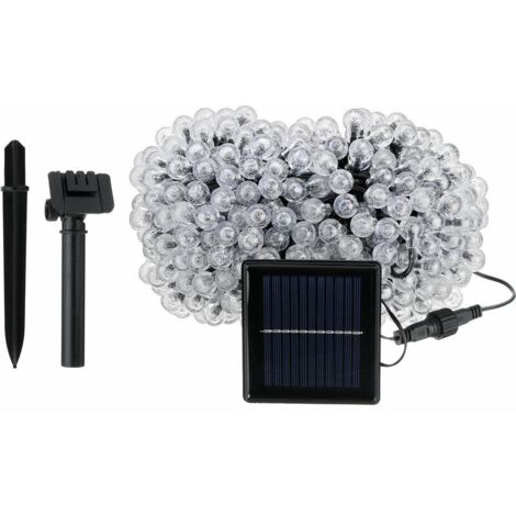 8 Modes Solar Garden Balls Lights, Waterproof Garlands Outdoor Fairy Lights Globe Crystal Balls Decorative Lighting (Multicolor, 500LED 50M) (1/5)