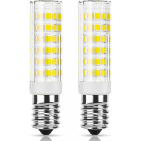 E14 LED cooker hood bulb, 5W halogen equivalent 50W, Cool white 6000K 550LM, Small screw base bulb for cooker hood and fridge, Not dimmable, 2 Pieces (1/5)