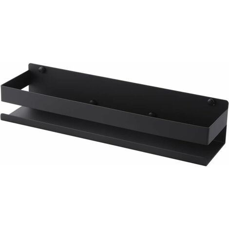 Shower Shelf Black, Bathroom Shelf Wall Mounted, Shower Caddy Screw Mounted Stainless Steel 40CM (1/5)