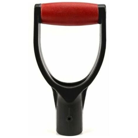 Shovel handle, replacement D-handle ID 31 mm for shovel spade fork (1/3)