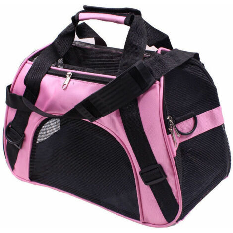 Cat Carrier Airline Approved Pet Carrier,Soft-Sided Pet Travel Carrier for Cats Dogs Puppy Comfort Portable Foldable Pet Bag,Airline Approved (S, PINK) (1/4)