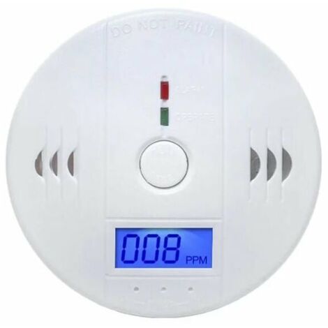 10 Year Life Carbon Monoxide Alarm,Digital Display CO Detector,Battery powered (1/4)