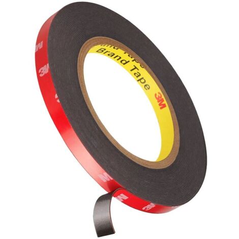 3M VHB Extra Strong Double Sided Adhesive Tape 3m x 10mm Black Waterproof High Temperature Resistance for Indoor & Outdoor, 1pcs (1/5)