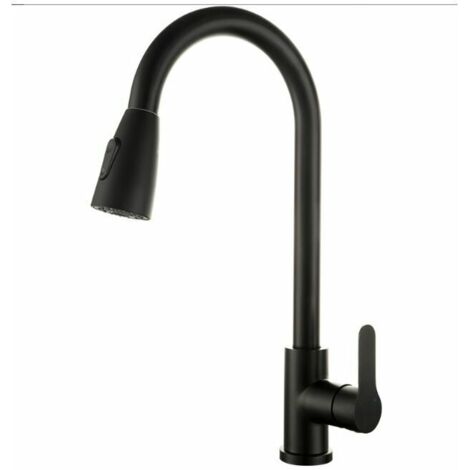 Kitchen Mixer Tap-Kitchen Faucet with 2 Functions Pull Out Spray Stainless Steel Kitchen Mixer Tap (1/5)
