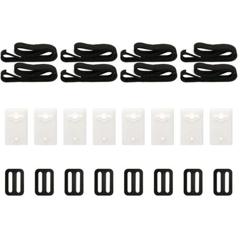 Swimming Pool Solar Cover Fixing Kit, 8 Solar Cover Straps, Kit with Universal Coil Straps for Solar Cover Fixing, for Inground Pool (1/5)
