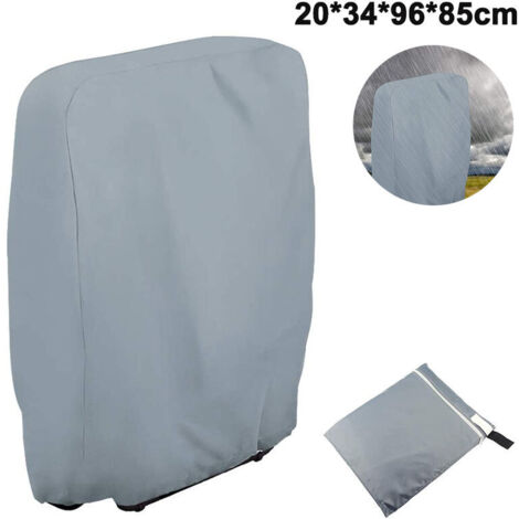 Zero Gravity Outdoor Folding Chair Cover, Dustproof and Dust Proof, All Weather Resistant Patio Furniture Covers, 20/34×W96×H85cm, Gray (1/5)