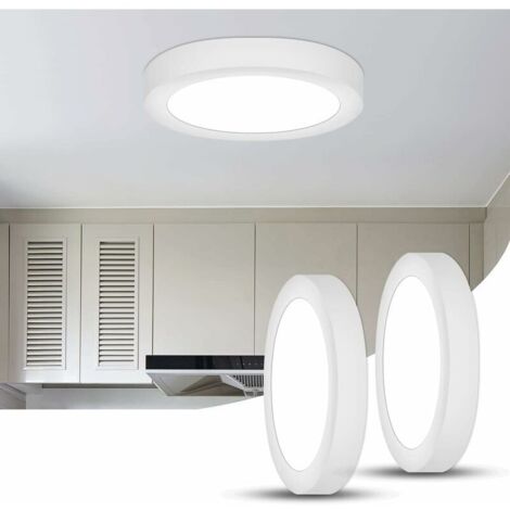 2Pcs LED Ceiling Light, 15W 6500K Cool White,Modern Ceiling Lamp Round Ceiling Lamp,Flat Led Ceiling Light for Bedroom, Living Room, Dining Room (1/5)