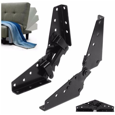 Adjustable furniture hinge, folding bed, lazy sofa joint, 3-position angle mechanism, bracket, 2 sets (1/5)